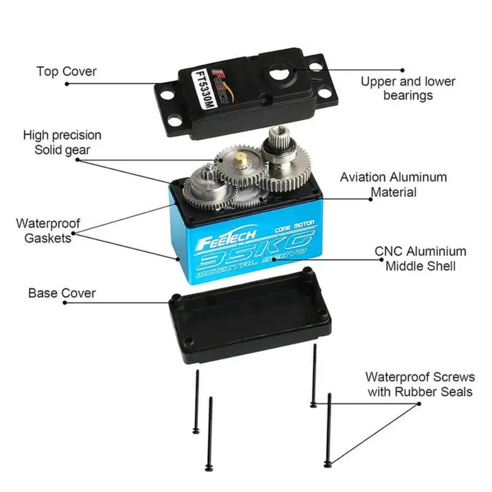 Servo Digital FEETECH FT5330M  - Rc Hobby Shops reseña y precio